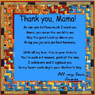 CD back cover, lyrics on African quilt