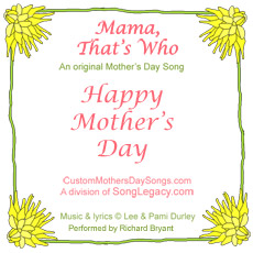 CD cover for original Mother's Day song