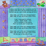 Song for Mother-To-Be, CD back with lyrics